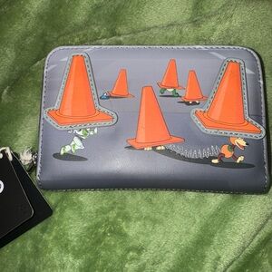 Loungefly Gray and Orange Kids Wallet
